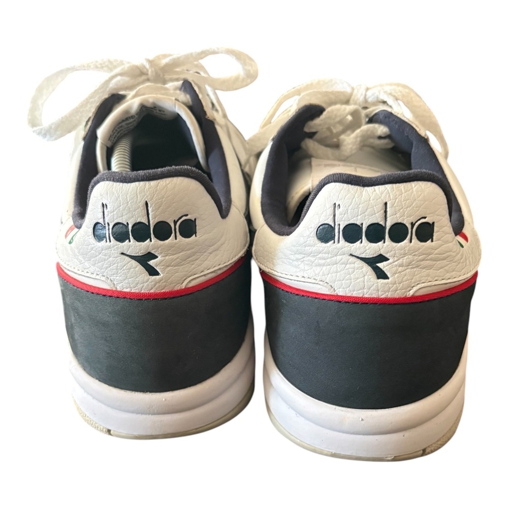 Diadora Heritage B.Elite Mens White Leather Sneakers Italian Flag 11 175990 - Picture 8 of 8